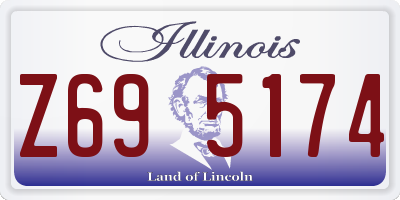 IL license plate Z695174
