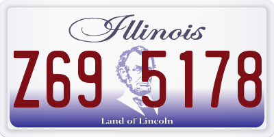 IL license plate Z695178