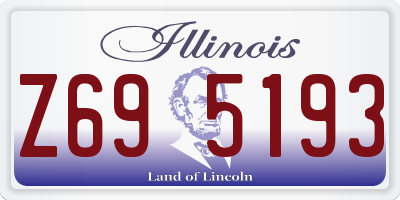 IL license plate Z695193