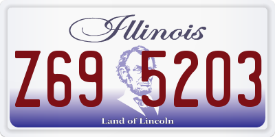 IL license plate Z695203