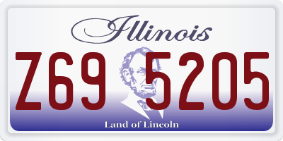 IL license plate Z695205
