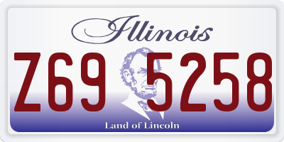 IL license plate Z695258