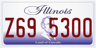 IL license plate Z695300