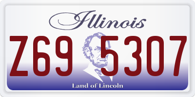 IL license plate Z695307