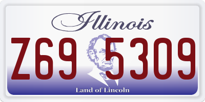 IL license plate Z695309