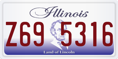 IL license plate Z695316