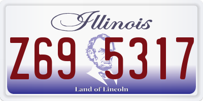 IL license plate Z695317