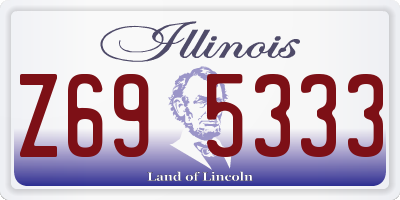 IL license plate Z695333