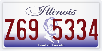 IL license plate Z695334
