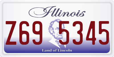 IL license plate Z695345