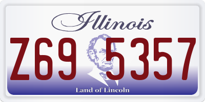 IL license plate Z695357