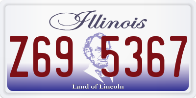 IL license plate Z695367
