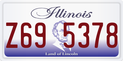 IL license plate Z695378