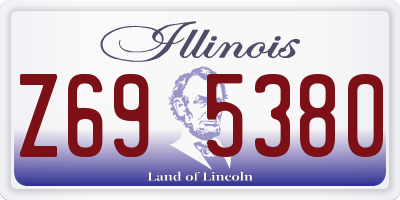 IL license plate Z695380