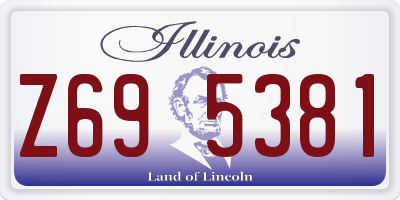 IL license plate Z695381