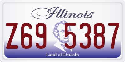 IL license plate Z695387