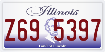 IL license plate Z695397