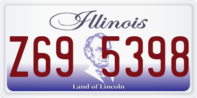 IL license plate Z695398