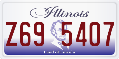 IL license plate Z695407