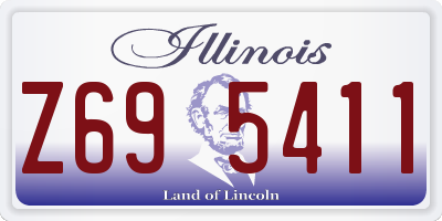 IL license plate Z695411