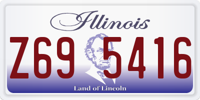 IL license plate Z695416