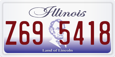 IL license plate Z695418