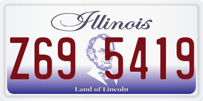 IL license plate Z695419