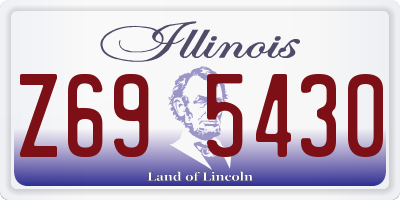 IL license plate Z695430