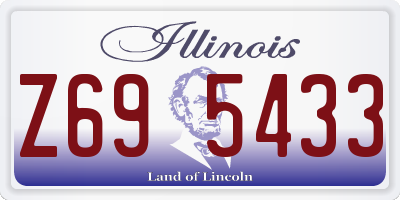 IL license plate Z695433