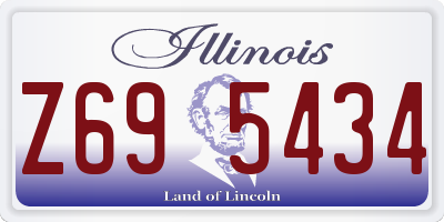 IL license plate Z695434