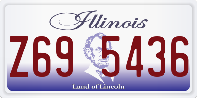 IL license plate Z695436