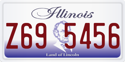 IL license plate Z695456