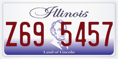 IL license plate Z695457