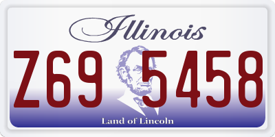 IL license plate Z695458
