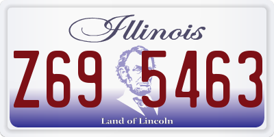 IL license plate Z695463