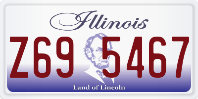 IL license plate Z695467