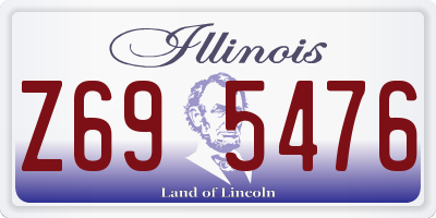 IL license plate Z695476