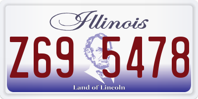 IL license plate Z695478
