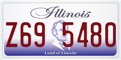 IL license plate Z695480