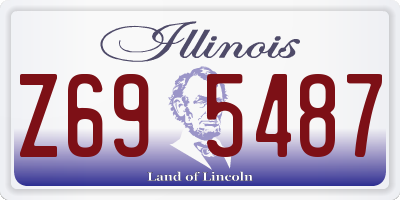 IL license plate Z695487