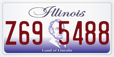 IL license plate Z695488