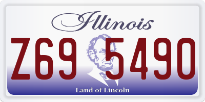 IL license plate Z695490
