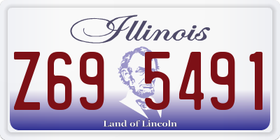 IL license plate Z695491