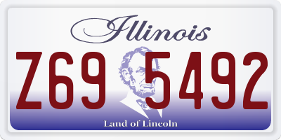 IL license plate Z695492