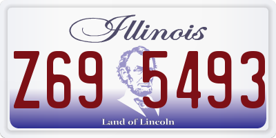 IL license plate Z695493