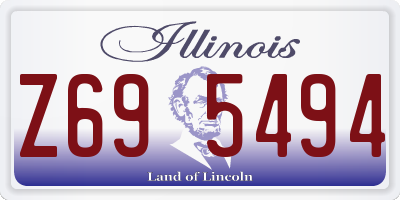 IL license plate Z695494