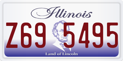 IL license plate Z695495