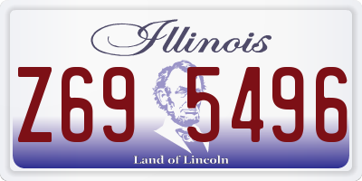 IL license plate Z695496