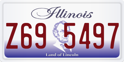 IL license plate Z695497