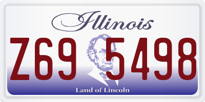 IL license plate Z695498